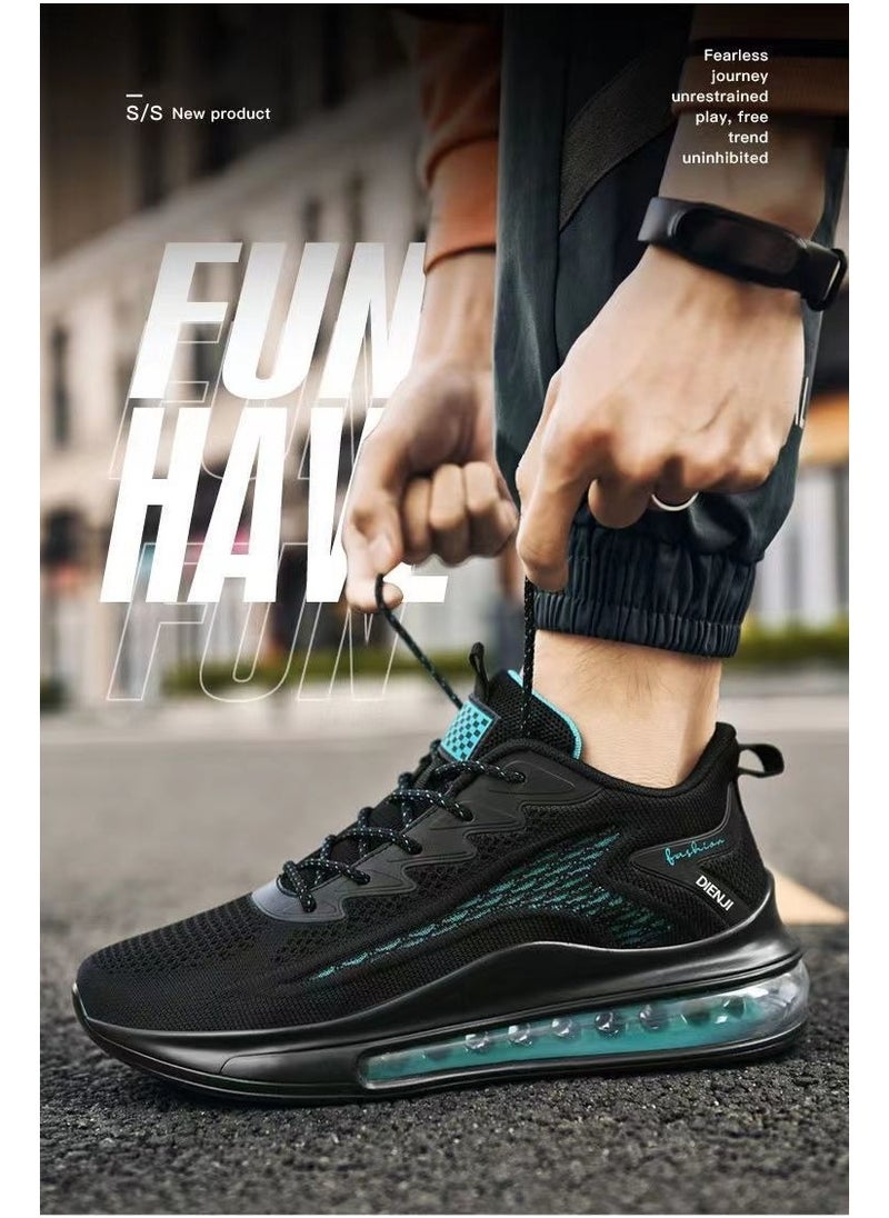 Generic - Men's shoes Running shoes Air cushion new trend breathable soft sole men's casual sports shoes - Image 1