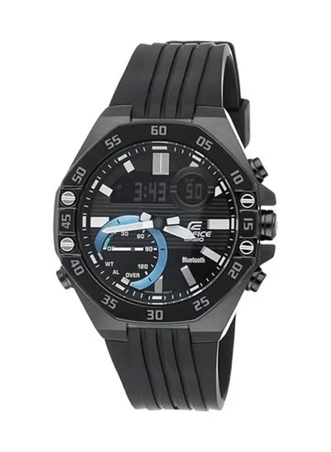 Casio Men's Water-Resistant Chronograph Watch - ECB-10PB-1ADF - Image 1