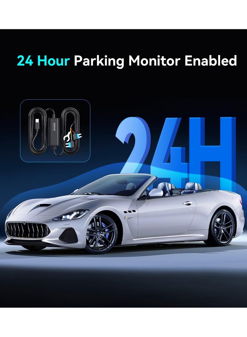 ddpai Dash Cam Hardwire Kit, 10Ft Type-C USB Dash Camera Hard Wire Kit Compatible with Z50 Pro and Z60 Pro Models, Enabling 24 Hours Parking Monitor, 12V/2A to 5V/3A - Image 3