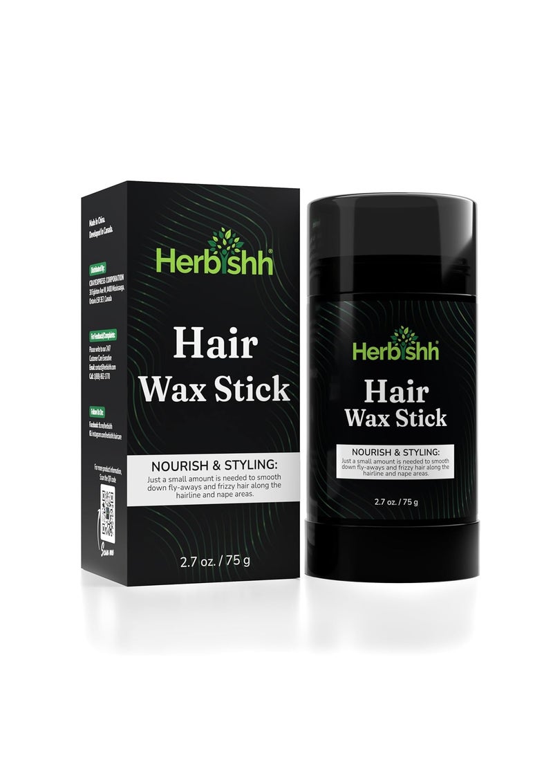 Herbishh - Herbishh Hair Wax Stick For Women  Men 27 OZ  Nourish  Styling Slick Wax Stick for Hair Smoothing Flyaway Controls Frizzy Hair Perfect for Hairline and Nape Area Wax Stick for Hair Fly Away - Image 1