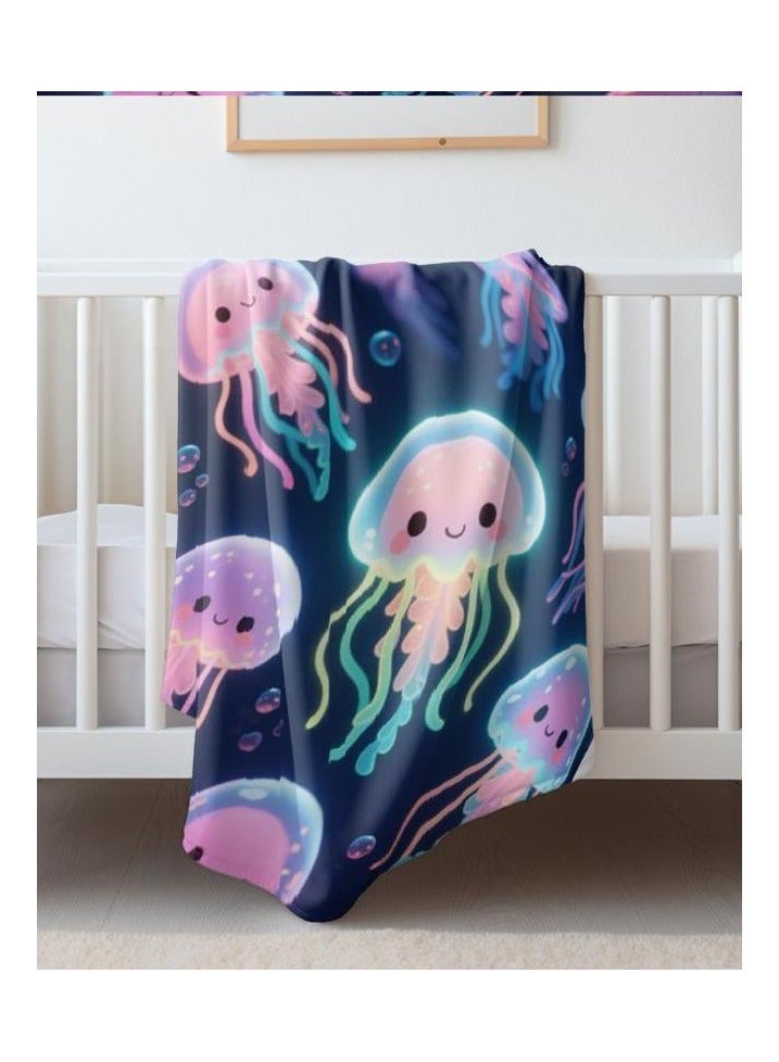 عام بطانية رقيقة من الفانيلا الكرتونية للأطفال أو الطلاب (دافئة ومريحة ومناسبة للنوم والألعاب) 100 سم * 150 سم - 513 - Image 1