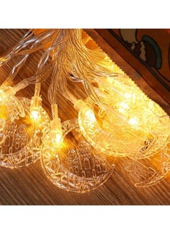Generic 40 LED 6m Eid Ramadan String Lights Star Moon Lights Ramadan Decorations for Home Battery Powered Eid Islamic Wall Decor Eid Mubarak LED Moon Lamp Muslim Ramadan Light Eid Ornaments Gifts  - Image 5