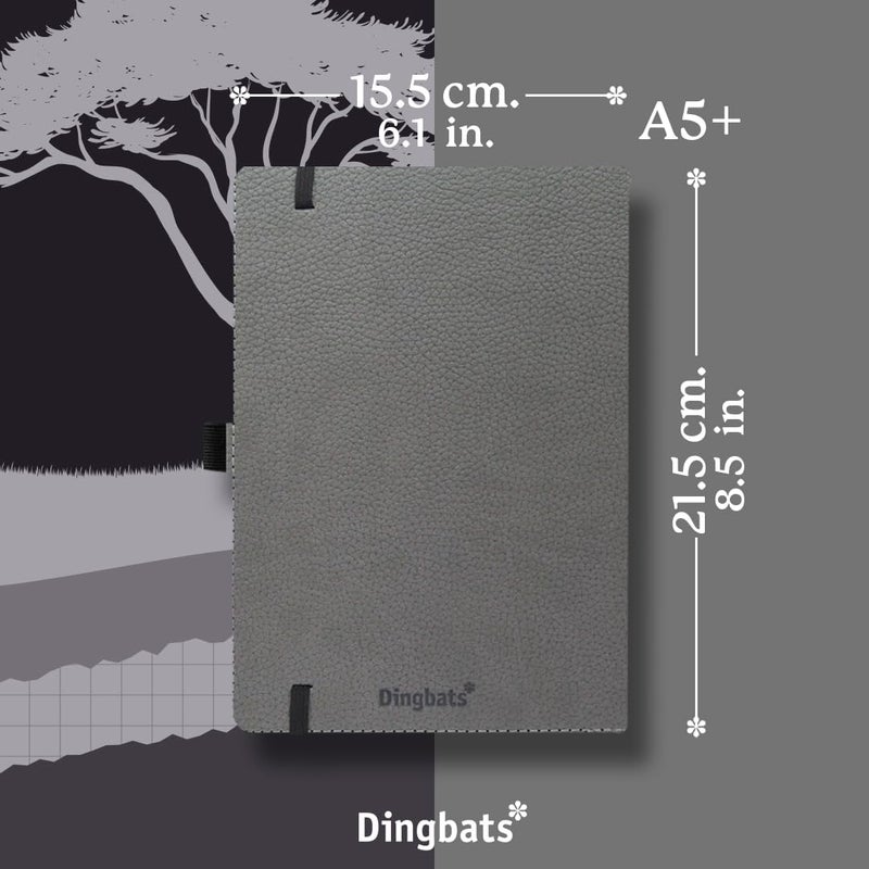 Dingbats* Notebooks Dingbats* Wildlife Ruled Journal A5 - Vegan Leather Hard Cover, Ideal for Work, Travel - Pocket, Elastic Closure, Bookmark - Image 5