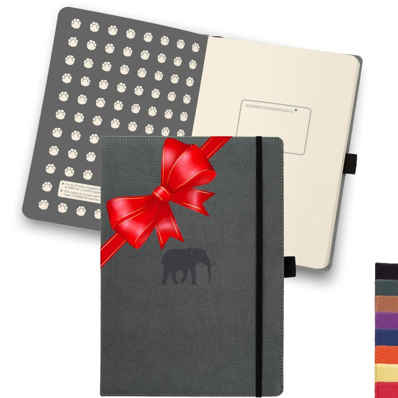 Dingbats* Notebooks Dingbats* Wildlife Ruled Journal A5 - Vegan Leather Hard Cover, Ideal for Work, Travel - Pocket, Elastic Closure, Bookmark - Image 1