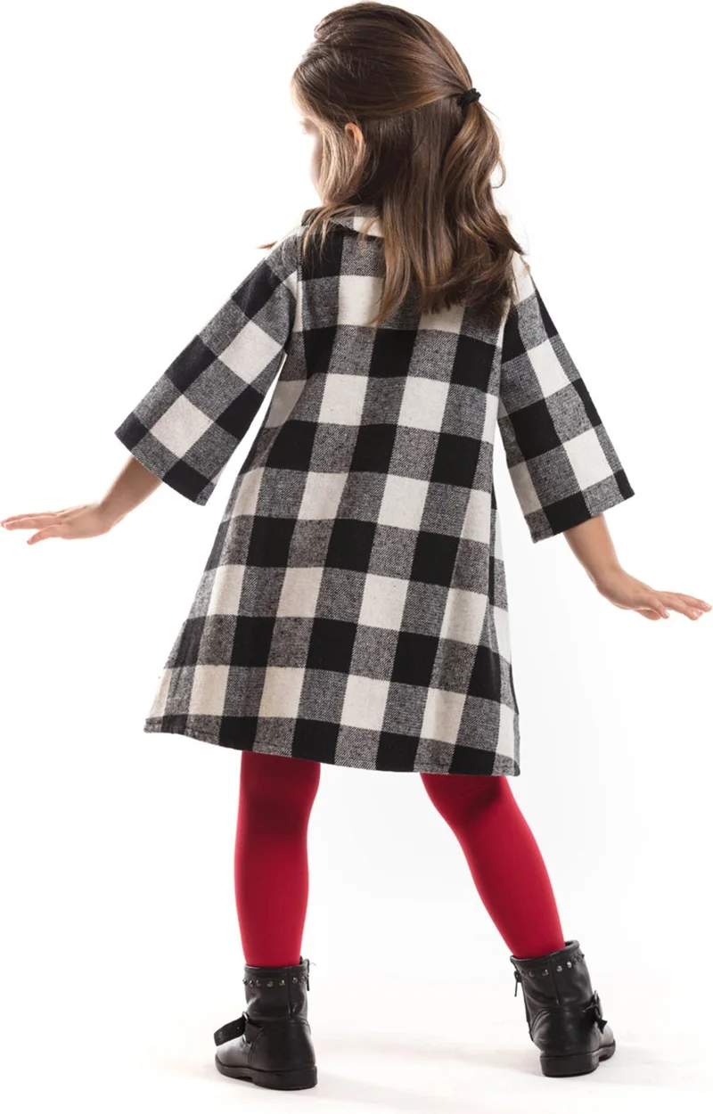 دينوكيدس Lmg Pompom Girl Child Plaid Dress