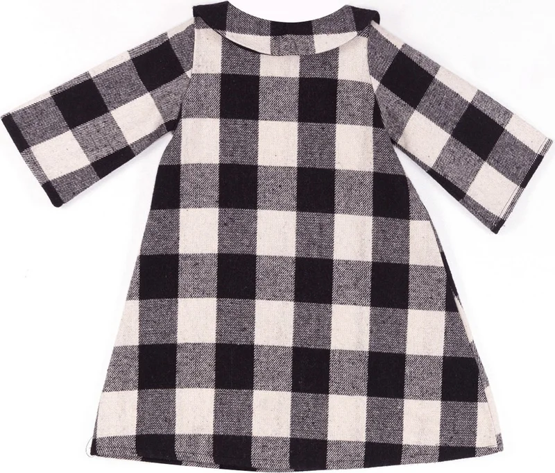 Denokids Lmg Pompom Girl Child Plaid Dress