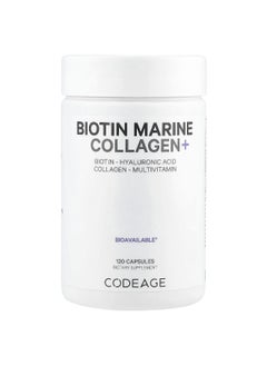 Codeage Codeage, Biotin Marine Collagen+, 120 Capsules  - Image 1