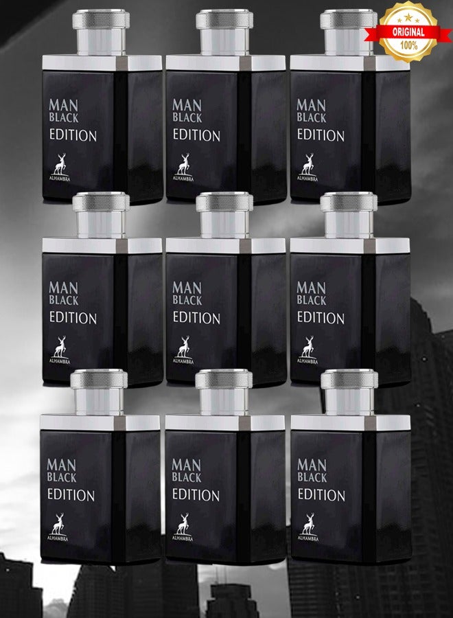 MAISON ALHAMBRA 9 Pieces Man Black Edition Perfume 100ml EDP - Image 1