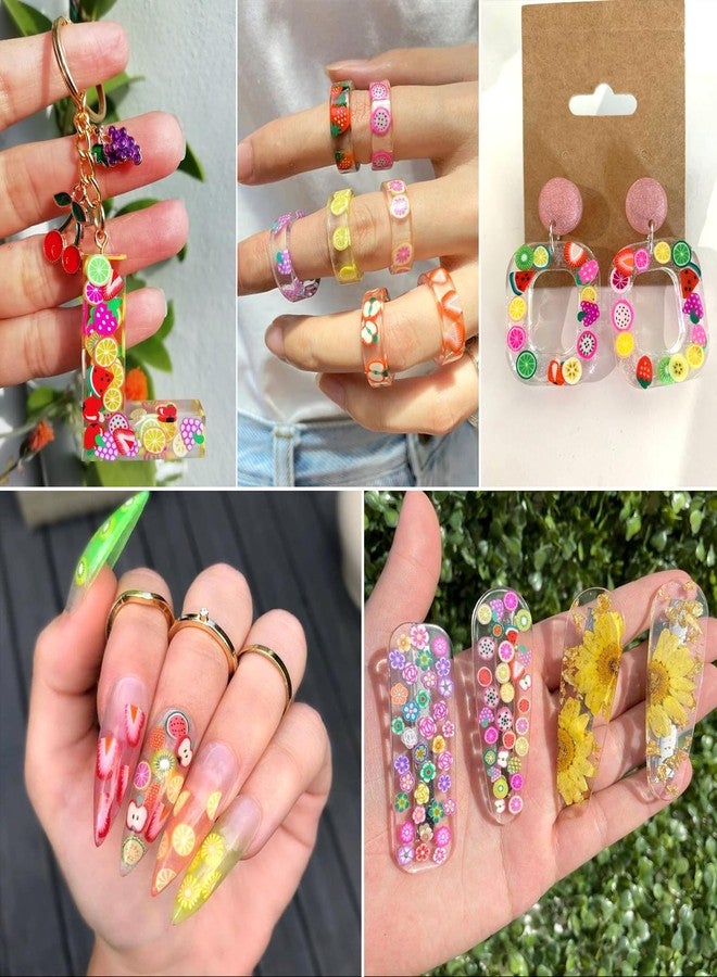 EEE ELECRELIVE Elecrelive 40g Luminous Polymer Clay Sprinkles Nail Art Slices 4 Colors Fake Sprinkles Clay Slices Charms for Cellphone Decorations Scrapbook DIY Crafts - Image 4