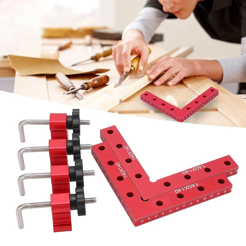 Aluminum Alloy Square Positioning Ruler Kit 90 Degree Measuring Tool for Woodworking - Image 5