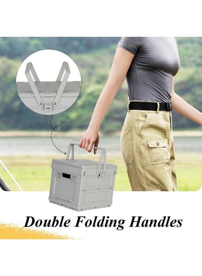 HOMESTAR 3-in-1 Collapsible Picnic Basket with Detachable Table Tray & Leak-Proof Storage Organizer Portable Folding Design for Outdoor Travel Party BBQ Beach Camping Supplies - Image 4