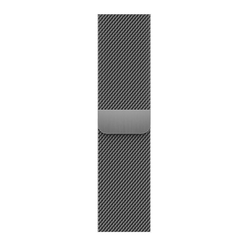 erorex For Apple Watch Series 45Mm Milanese Stainless Steel Watch Band With 3D Curved Film(Gunmetal Grey) - Image 4