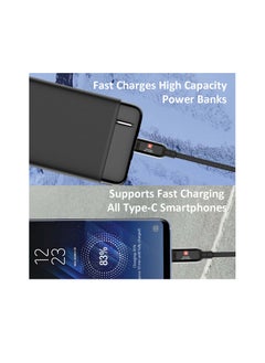 SWISS MILITARY 2M Type C to Type C Premium Braided Cable:100W Power Delivery, LED Display, Rapid Charging, High-Speed Data Transfer Compatible with Apple iPad, MacBook Pro/Air, Samsung,Android - Black  - Image 4