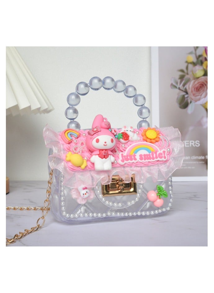 New Children's Cream Glue Handbag DIY Handmade Crossbody Bag Toy 