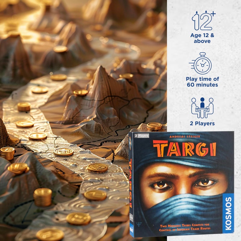 Thames & Kosmos | Targi | Two Player Game | Strategy Board Game | Golden Geek Award Nominee | Kennerspiel Des Jahres Award Finalist - Image 2