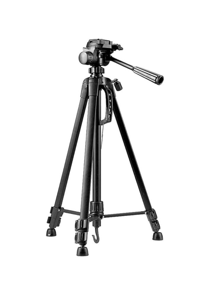 WT 3520 Aluminum Alloy Foldable Portable Photography Tripod for Camera - Black - Image 2