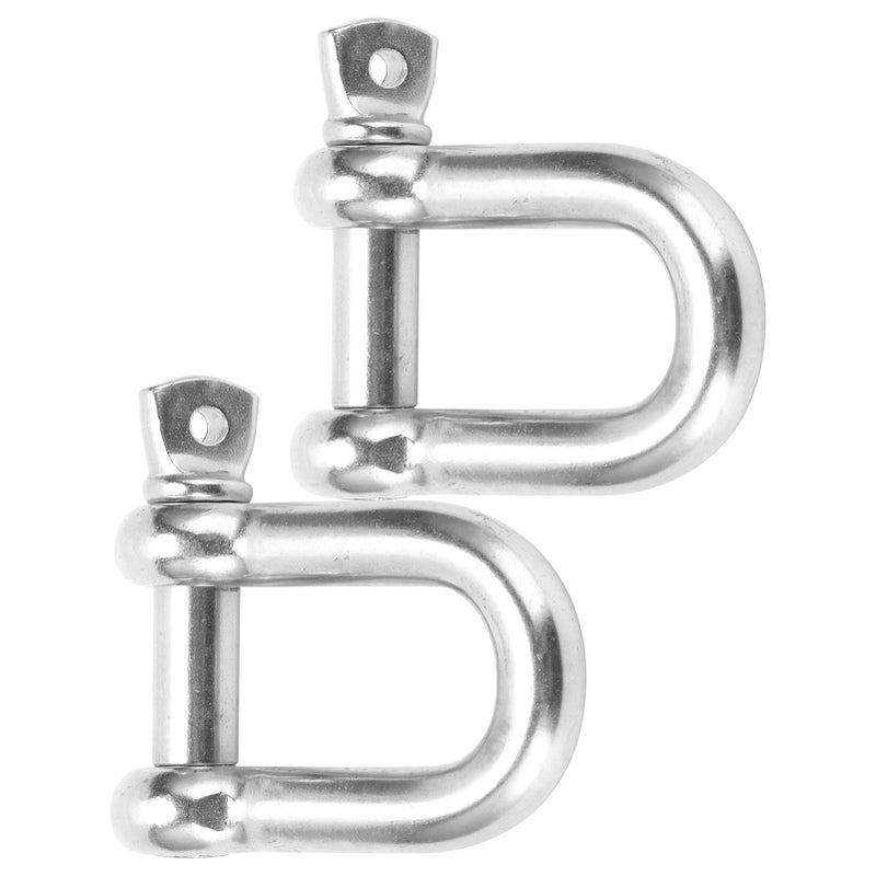 Screw Pin Anchor Shackle: 304 Stainless Steel, Corrosion-Resistant, 1100Kgs Load Capacity - Electrolytic Polished, Smooth D-Shape Shackle for Marine Rigging, Home, Land Transportation - Image 3