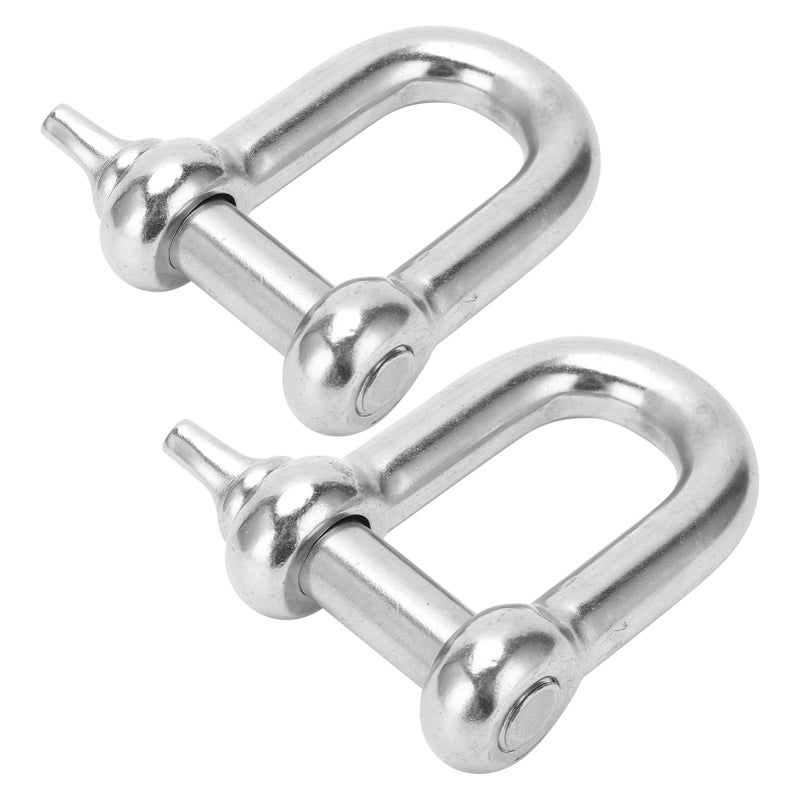 Screw Pin Anchor Shackle: 304 Stainless Steel, Corrosion-Resistant, 1100Kgs Load Capacity - Electrolytic Polished, Smooth D-Shape Shackle for Marine Rigging, Home, Land Transportation - Image 2