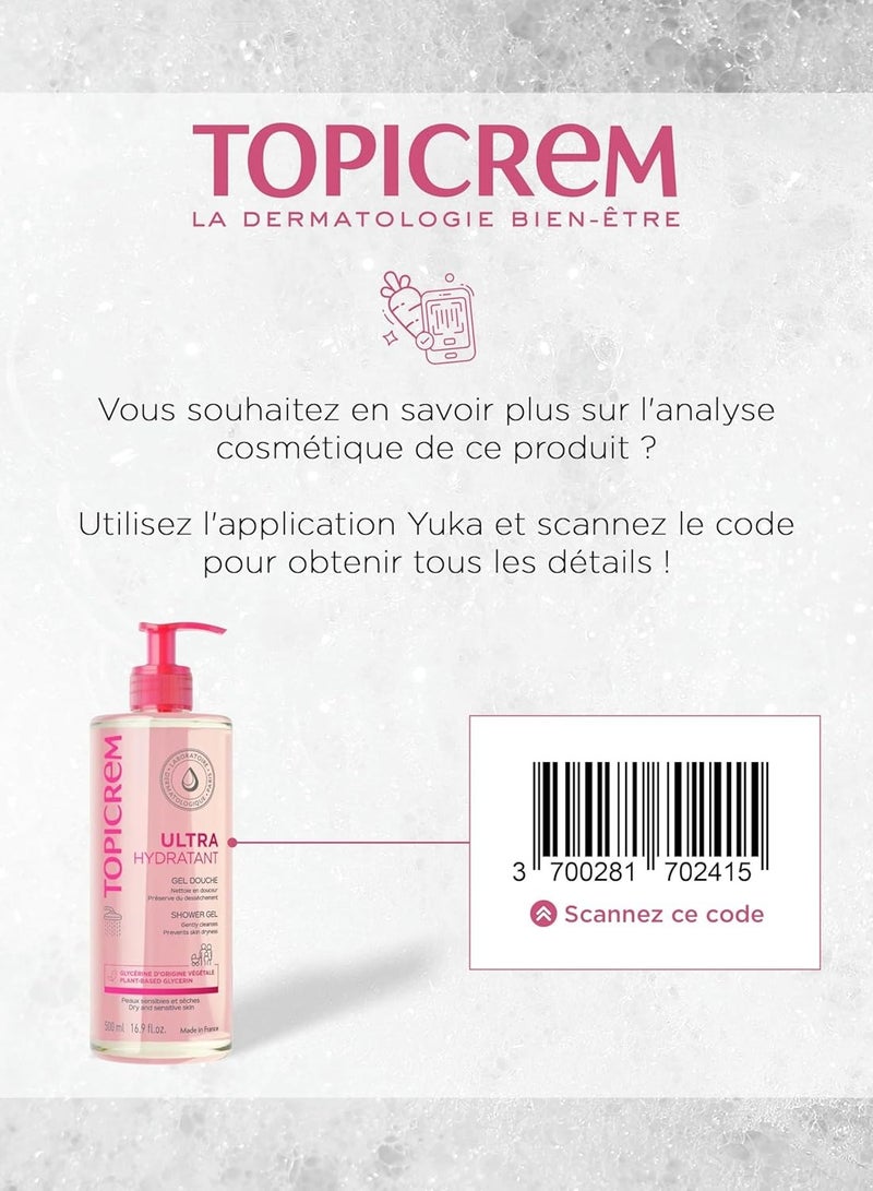 Topicrem Topicrem Essentials Gentle Cleansing Gel Body & Hair 500ml - Image 4