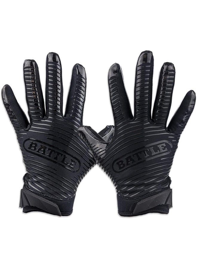 Battle Sports Doom 1.0 Football Receiver Gloves (Black, Adult S) - Image 5