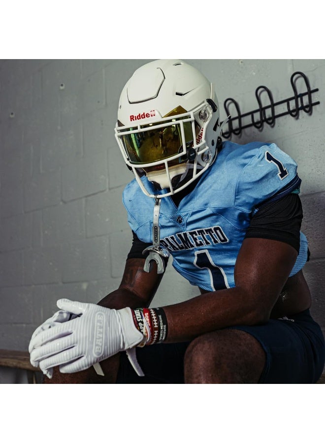 Battle Sports Doom 1.0 Football Receiver Gloves (Black, Adult S) - Image 4