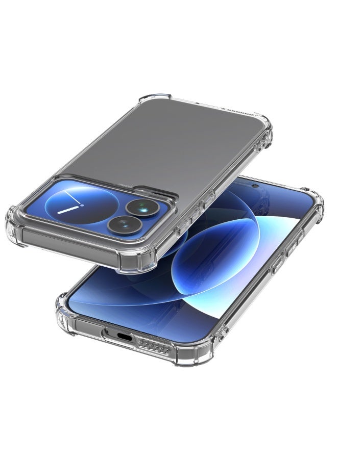 TEXEEM Case for Xiaomi 17 Pro Max, Crystal Clear Shockproof Transparent Soft TPU Bumper Cover with 4-Corner Airbag Protection, Anti-Yellowing Anti-Scratch Slim Phone Case - Image 3