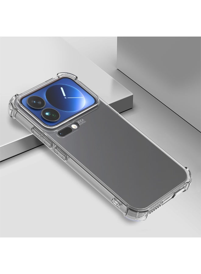 TEXEEM Case for Xiaomi 17 Pro Max, Crystal Clear Shockproof Transparent Soft TPU Bumper Cover with 4-Corner Airbag Protection, Anti-Yellowing Anti-Scratch Slim Phone Case - Image 5
