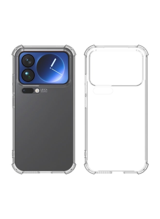 TEXEEM Case for Xiaomi 17 Pro Max, Crystal Clear Shockproof Transparent Soft TPU Bumper Cover with 4-Corner Airbag Protection, Anti-Yellowing Anti-Scratch Slim Phone Case - Image 4