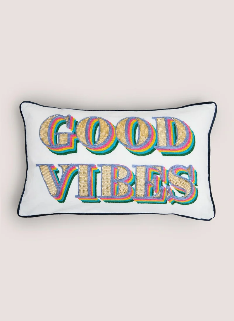 ماتلان Good Vibes Cushion Blue