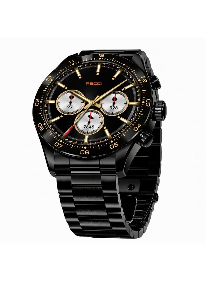 Recci RA43 Smart Watch 1.32" AMOLED Display, Bluetooth Calling, Heart Rate & SpO2 Monitor, Stainless Steel Strap - Image 1