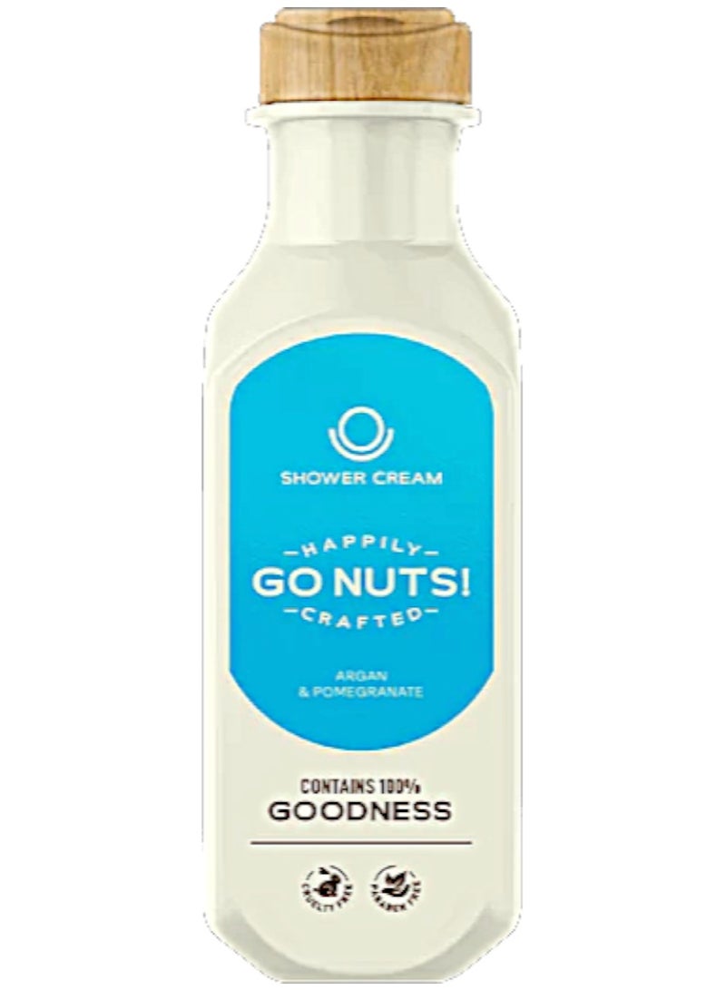 NUTSHELL Argan & Pomegranate Shower Cream – 485 ml – Gentle Cleansing & Deep Hydration - Image 2