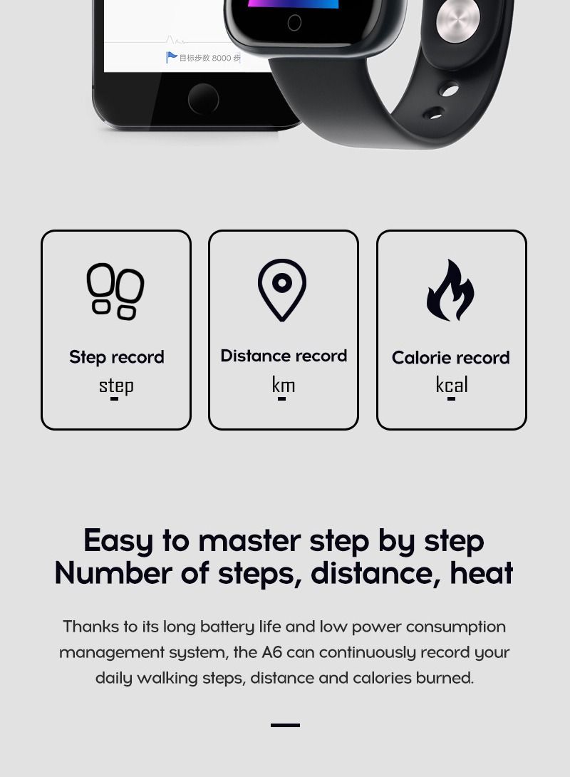 GELESE New Smart Bracelet Exercise Mode Heart Rate And Blood Pressure Monitoring Step Counting Exercise Bracelet Pink - Image 4