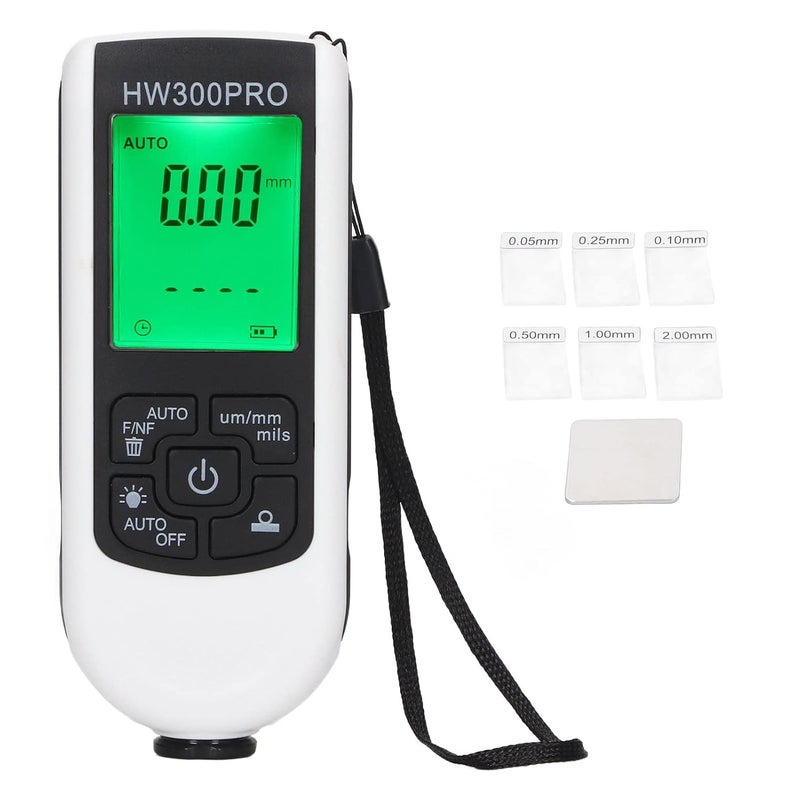 Digital Coating Thickness Gauge Portable Paint Meter Automatic Shutdown White - Image 2