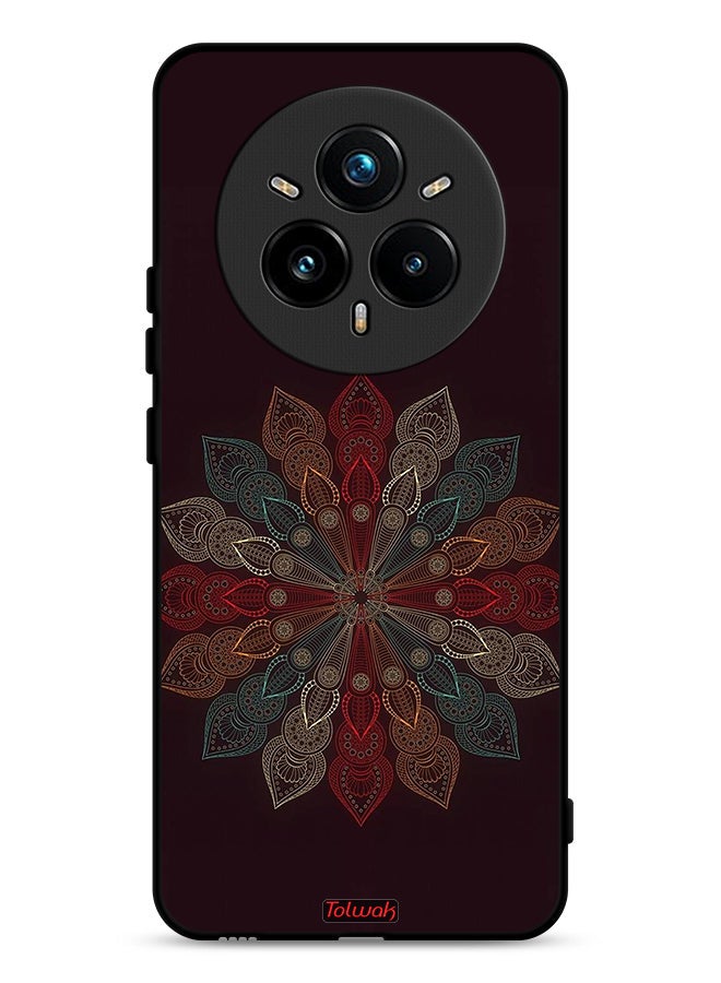 Tolwak Realme 14 Pro 5G Protective Case Cover Mandala Flower Art