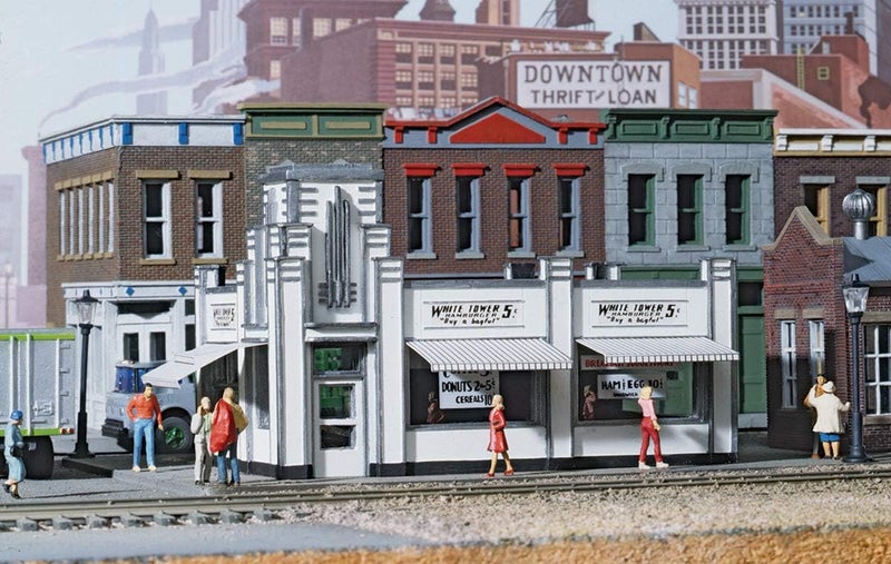 Cornerstone Walthers White Tower Restaurant Kit - 4-5/8 x 3 x 2-7/8 inches - Image 1