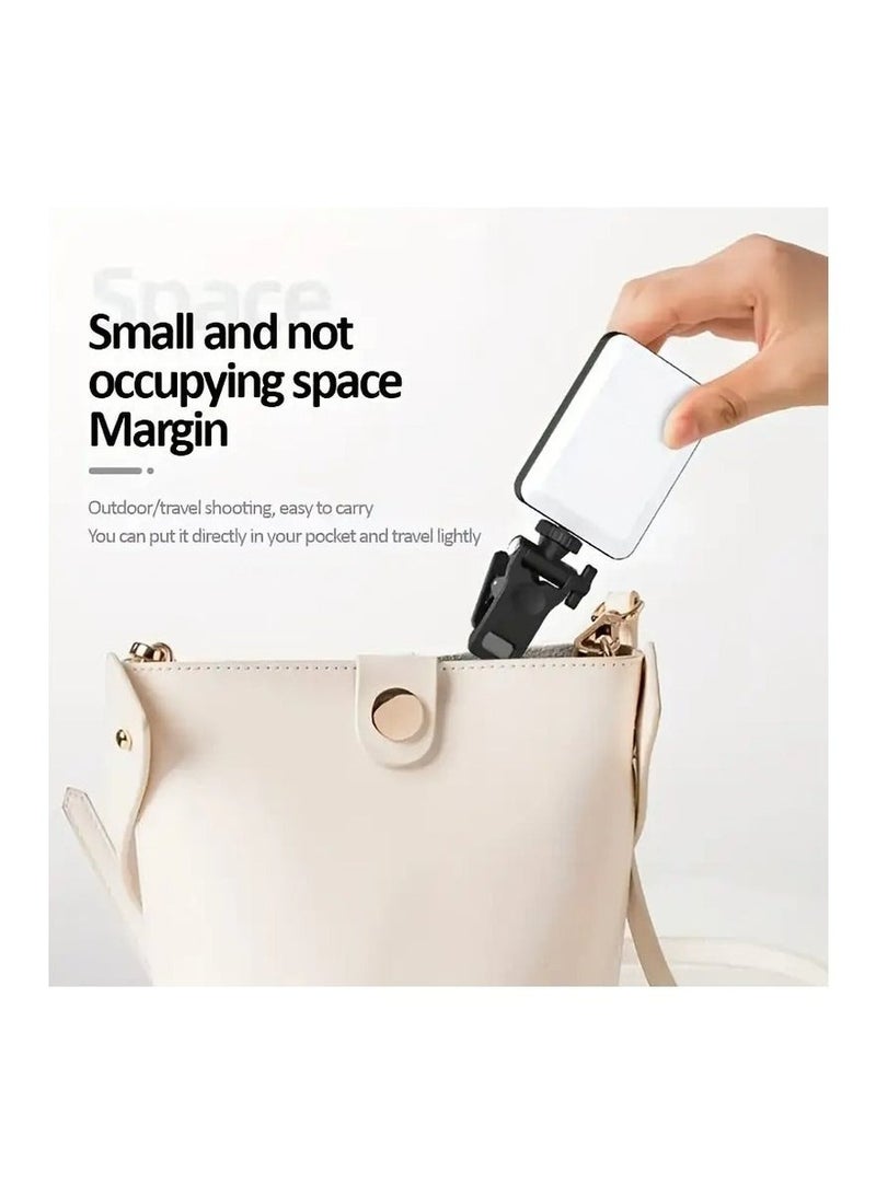 60-LED Selfie Light Rechargeable with Dual Clips - 3 Light Modes & 10 Brightness Levels, 2000mAh Battery Clip-On Video Light for Smartphones (iPhone/Android), Tablets, Laptops - Perfect for Makeup, Vlogs, Zoom Calls - Image 2