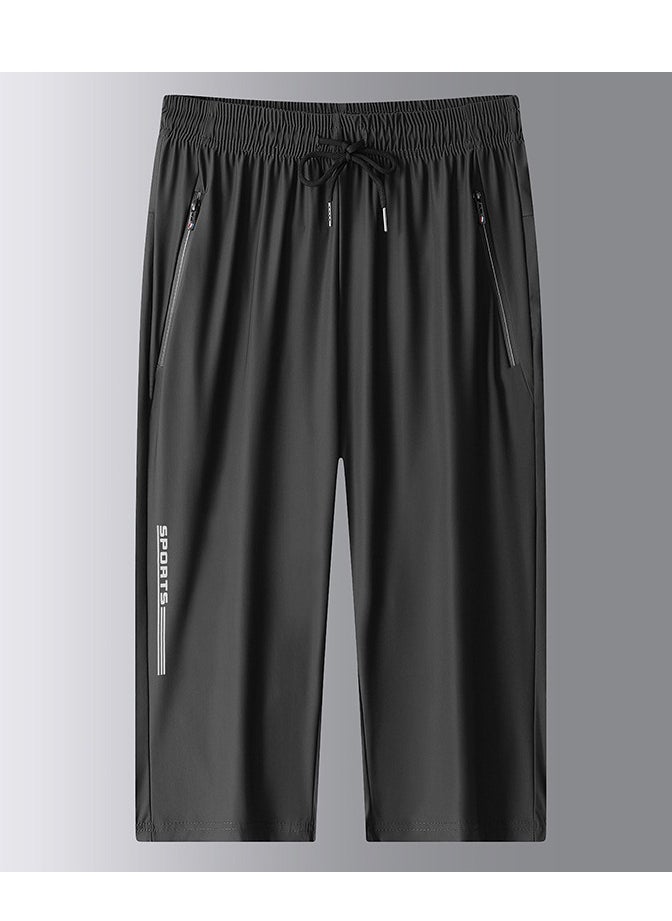 Loquat - Men's summer Leisure Sports Loose Thin Breathable Elastic Sports Sweatpants - Image 1
