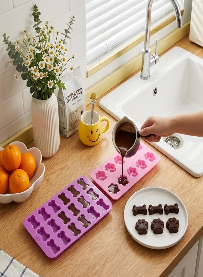 YIMINGMOLD قوالب سيليكون على شكل مخلب جرو وعظام للحلوى والشوكولاتة من YIMINGMOLD، مجموعة من قطعتين - Image 2