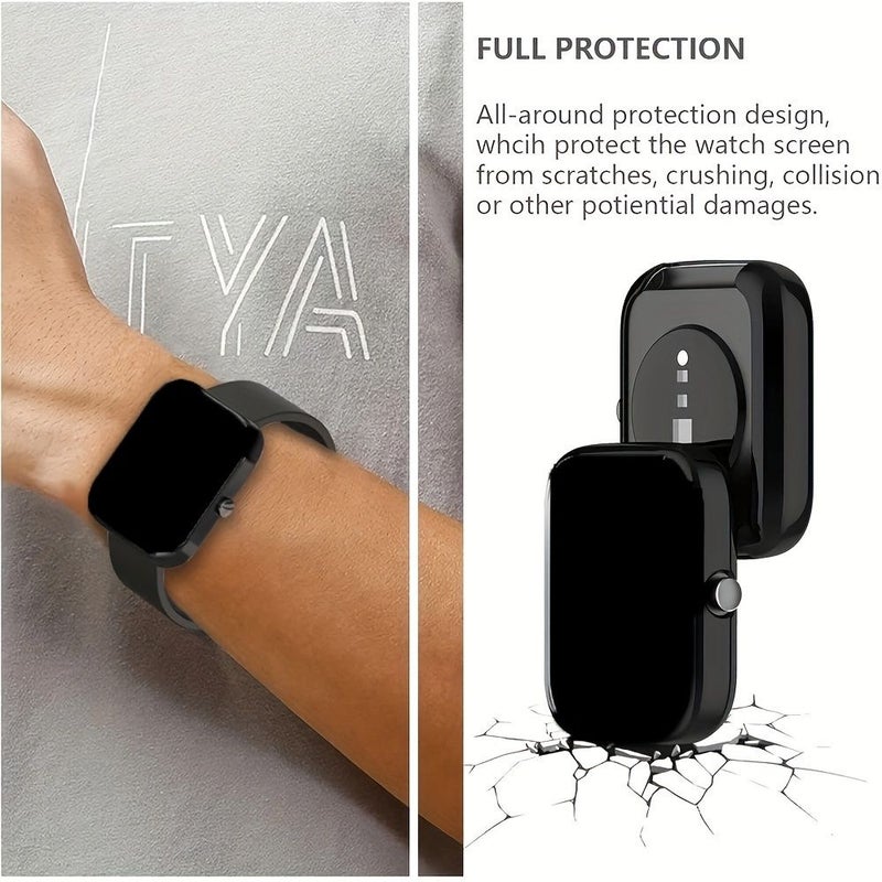 غلاف واقٍ من TPU ناعم مقاوم للخدوش الذهبي، غطاء كامل الوجه لـ Amazfit Bip 3 Pro - Image 4