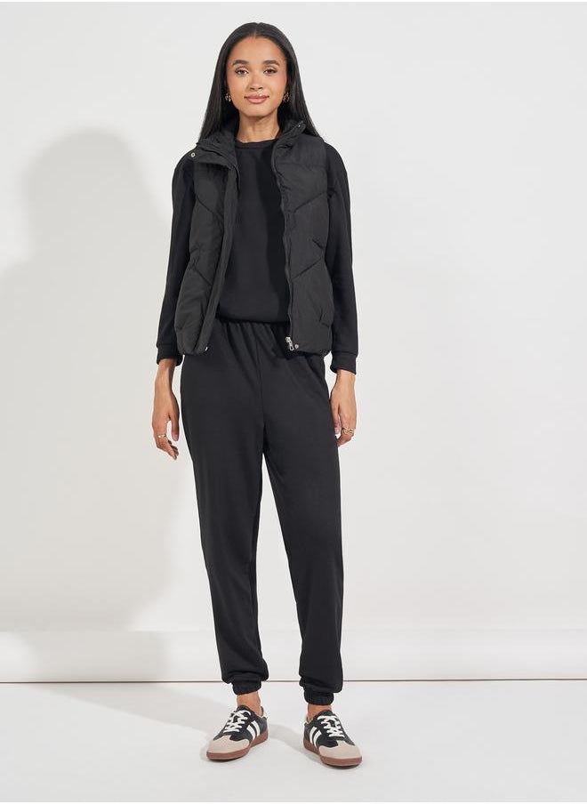 Styli - Regular Fit Sweatshirt & Cuffed Joggers Co-Ords - Image 1