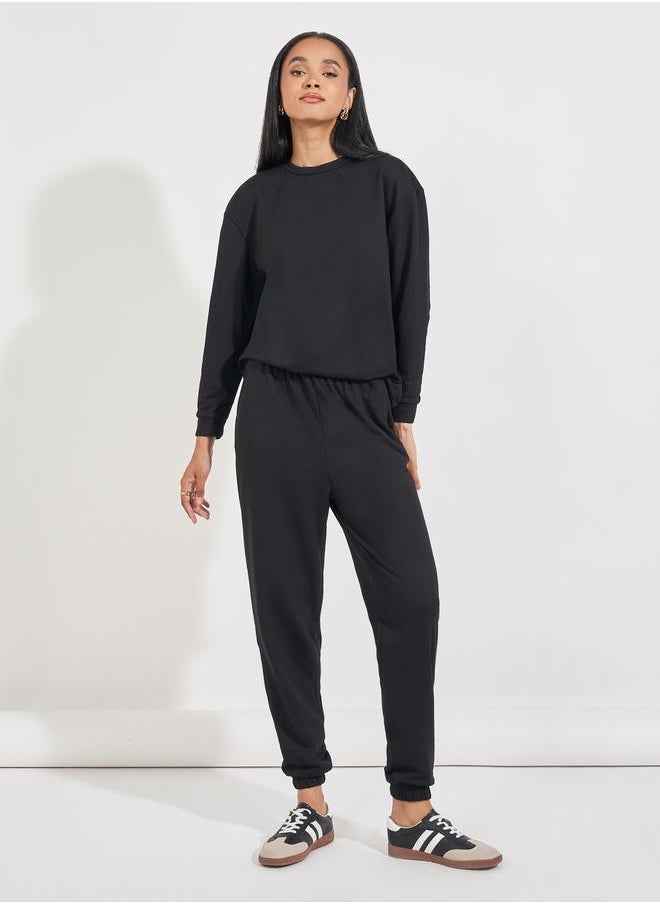 Styli - Regular Fit Sweatshirt & Cuffed Joggers Co-Ords - Image 1
