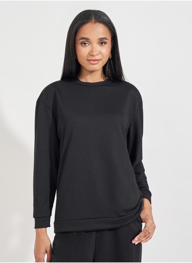 Styli - Regular Fit Sweatshirt & Cuffed Joggers Co-Ords - Image 1