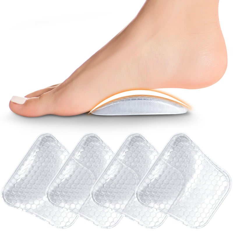 ZAIWOO Arch Support Inserts Women for Flat Feet, Gel Arch Inserts for Plantar Fasciitis Relief, Non-Slip Arch Support Pads, Two-Option of Different Heights - Image 1
