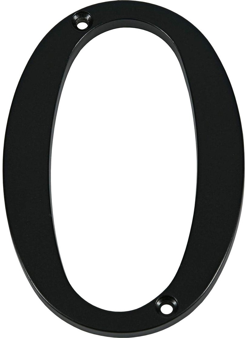 Hillman Distinctions 843140 Black FlushMount 4Inch House Number 0  - Image 1