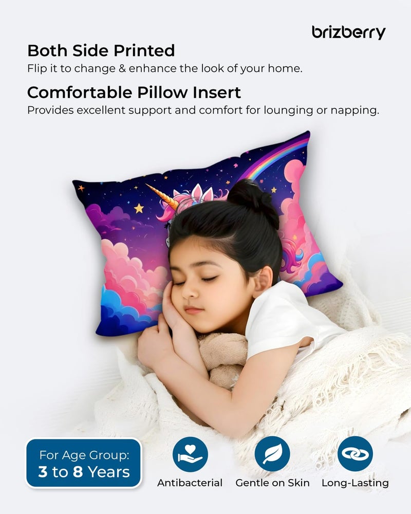 Brizberry ® Kids Pillow Cushion with Super Soft Fabric | Animal & Cartoon Prints | 12x18 inches (Design 10) - Image 4