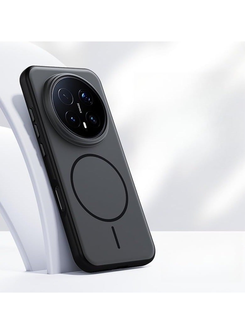 عام غلاف مغناطيسي لجهاز Honor Magic 8 Pro 5G - يدعم الشحن اللاسلكي، غلاف لطيف على البشرة مضاد للبصمات ومقاوم للاصفرار مع ظهر واقٍ من الصدمات