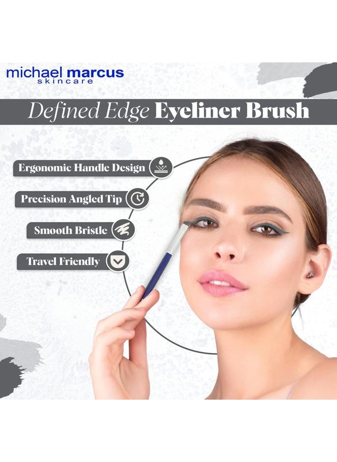 Michael Marcus Makeup Cake Eye Liner & Eyeliner Brush (Fantasia) - Water Activated Dry Pressed, Long-Lasting & Smudge Resistant Eyeliner - Cruelty & Paraben Free - For Beginner & Pro Makeup Artist  - Image 3