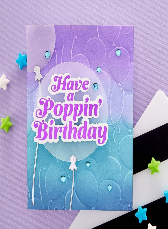 سبيل بيندرز مجلد نقش ثلاثي الأبعاد من Spellbinders بتصميم بالونات عائمة، شفاف - Image 3