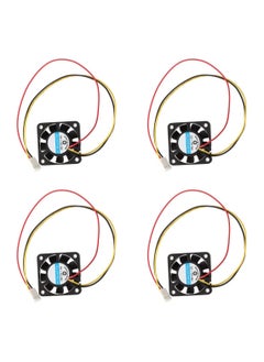 Generic 4pcs DC 12V 4010 Fan 3Pin Mini Cooling Fan 40x40x10mm for 3D Printer  - Image 1