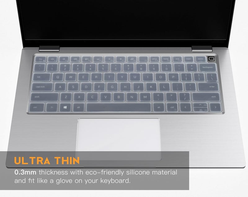 CaseBuy Keyboard Cover for Dell Latitude 3440 3450 5420 5430 5440 5450 14, Latitude 7420 7430 7440 7450 14 /Latitude 9510 9520 7520 15.6/14" Latitude 9420 9430 Protector Skin,Clear - Image 3